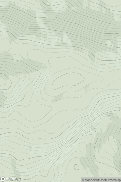 Thumbnail image for Creag Dhearg [Moidart and Ardnamurchan] showing contour plot for surrounding peak